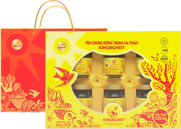 Set 6 Hũ Yến Chưng Đông Trùng Hạ Thảo Kingbignest