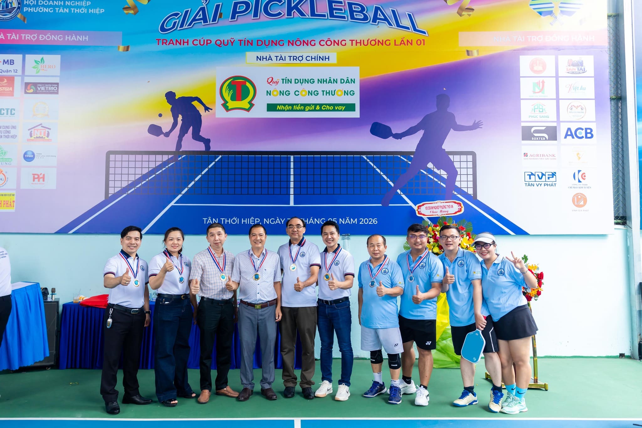 NestGia là nhà tài trợ đồng hành cùng Đồng hành cùng Giải Pickleball tranh cúp Quỹ Tín Dụng Nông Công Thương lần I