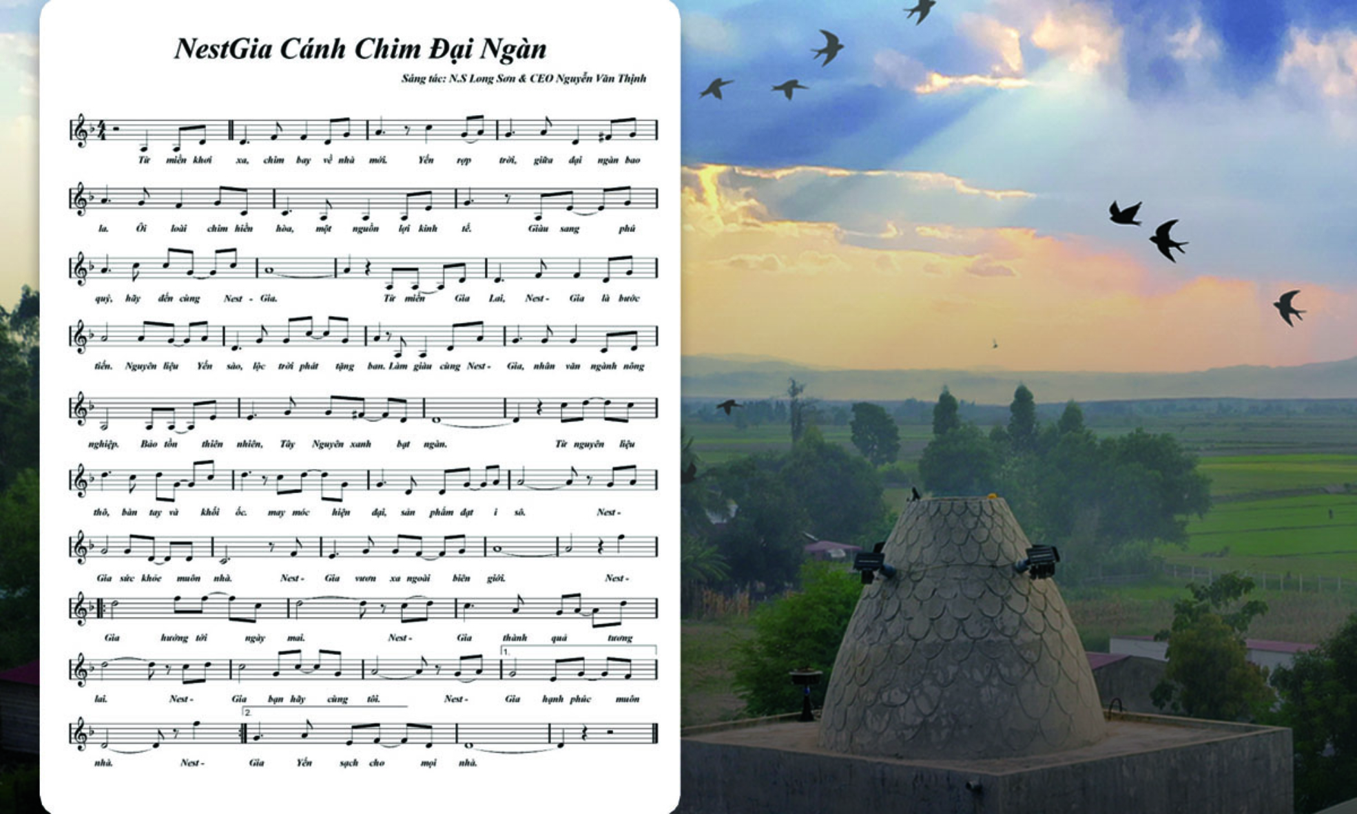 Lời bài hát "Cánh Chim Đại Ngàn - NestGia"