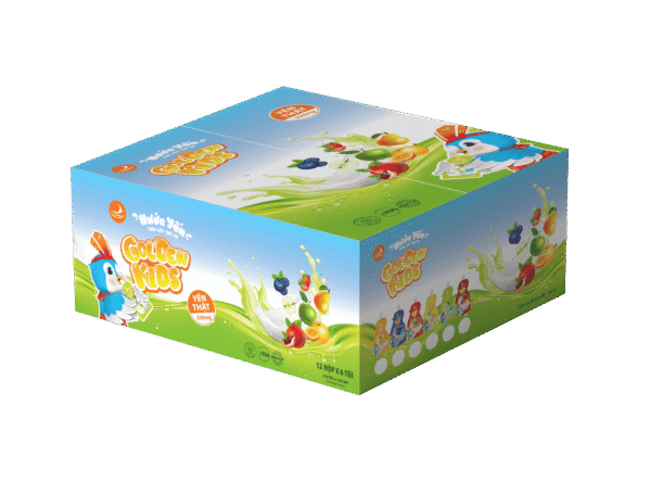 Thùng Nước Yến Trái Cây GoldenKids (12 Hộp)