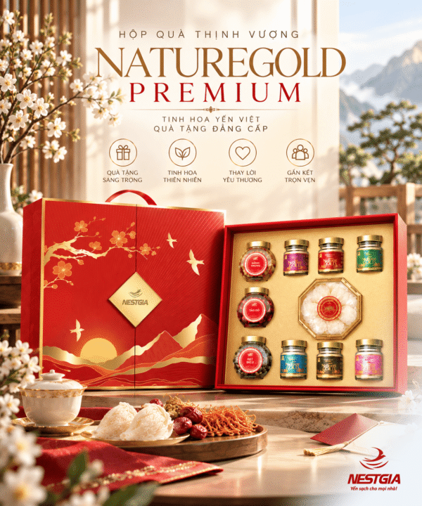 Hộp quà Thịnh Vượng NatureGold Premium – Trao tinh hoa, gửi trọn chân tình