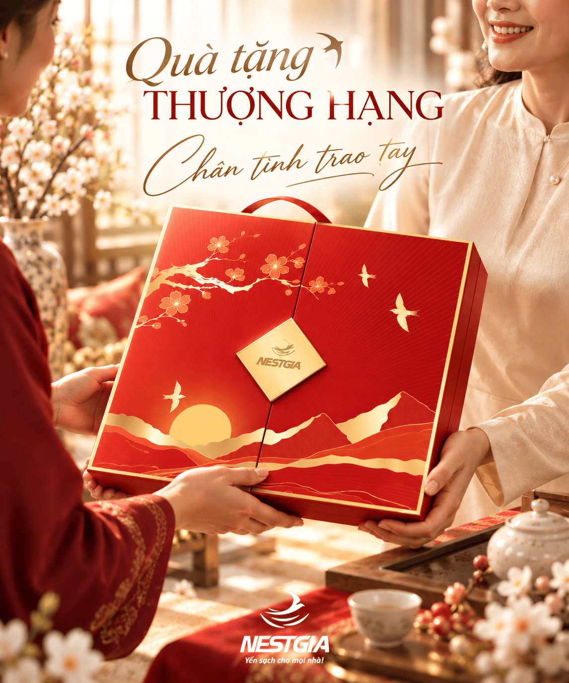 Trao tặng tinh hoa, gửi tặng chân tình qua mỗi Hộp quà Thịnh Vượng NatureGold Premium