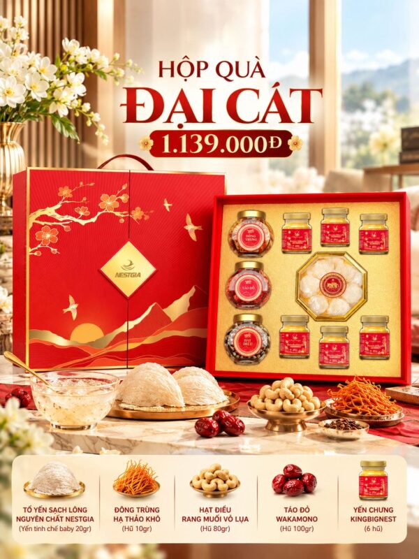 Các sản phẩm có trong Hộp quà Đại Cát