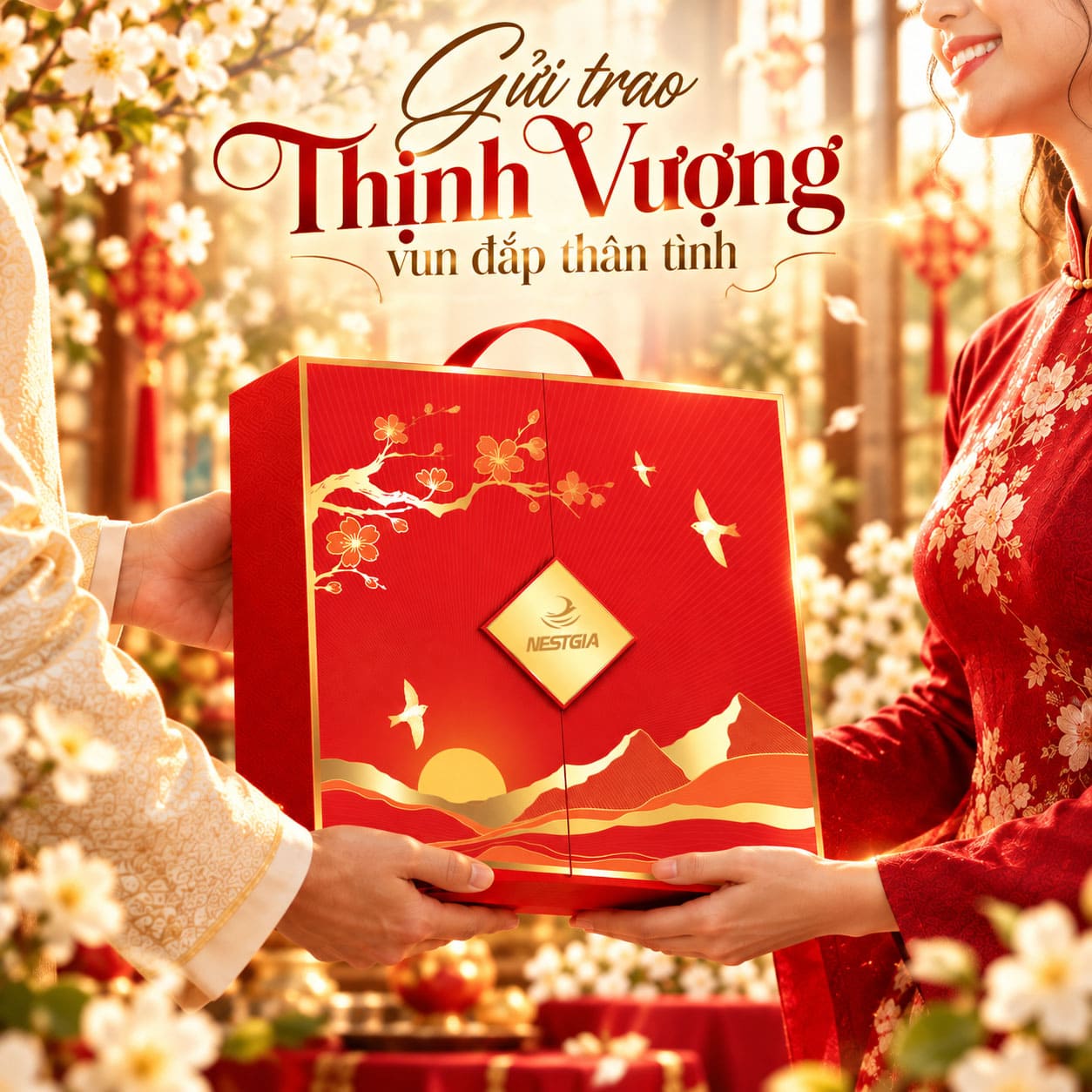 Hộp quà Xuân Thịnh Vượng là quà tặng thân tình dành cho gia đình, khách hàng và đối tác